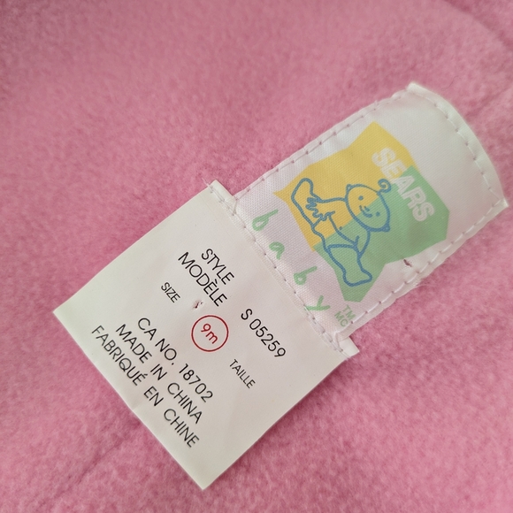 Vintage SEARS Baby Pink Lined Windbreaker Suit - Picture 5 of 6